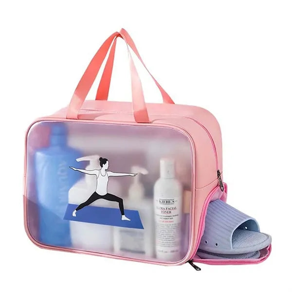 Waterproof Clear Travel Tote Bag for Beach Pool Gym