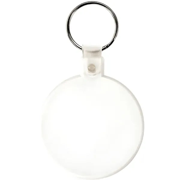 Circle Soft Plastic Keychains