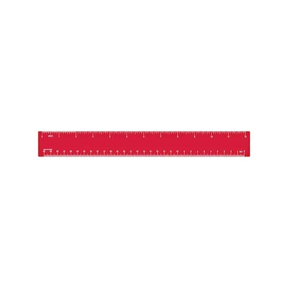 12" Double Beveled Edge Plastic Ruler