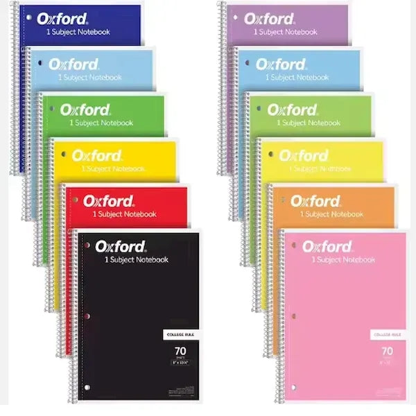 Oxford Spiral Notebook
