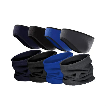 Fleece Ear Warmers Headband Winter Neck Gaiter