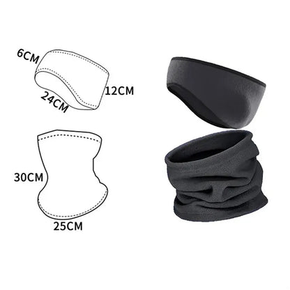 Fleece Ear Warmers Headband Winter Neck Gaiter