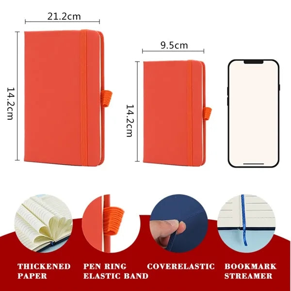 A5/A6 PU Hardcover Journal Notebook with Pen Holder