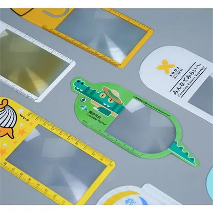 Customized Bookmarker Magnifier With Clip and Ruler