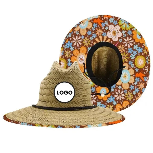 Handwoven Straw Lifeguard Hat