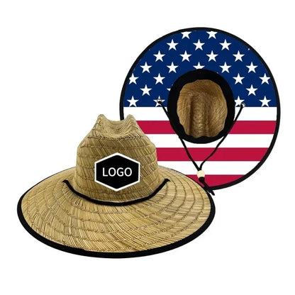 Handwoven Straw Lifeguard Hat