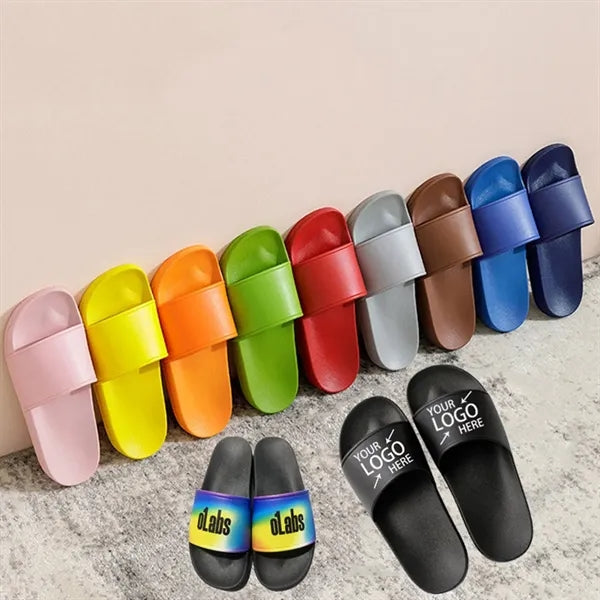 Custom Soft PVC Unisex Slide Sandals Summer Slippers