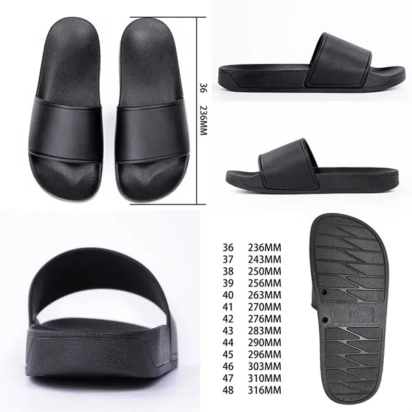 Custom Soft PVC Unisex Slide Sandals Summer Slippers