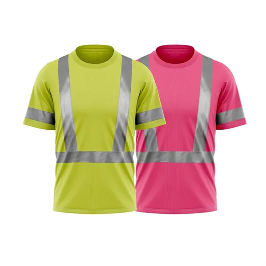 Short Sleeve Safety T-Shirt Reflective Poly-Cotton Pique
