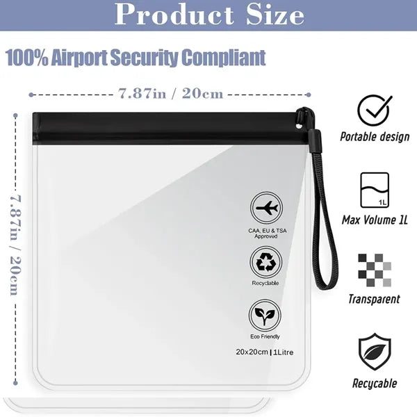 Clear TSA Approved Security Toiletry Bag