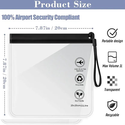 Clear TSA Approved Security Toiletry Bag