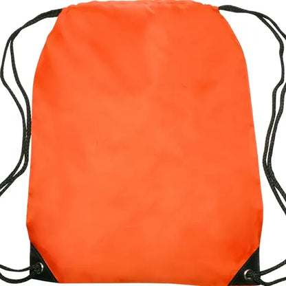 Black Trim Drawstring Bag