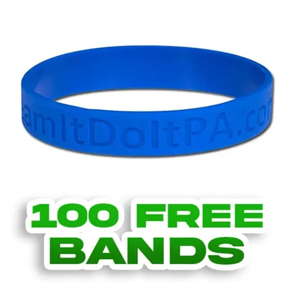 Debossed Silicone Wristband Bracelet