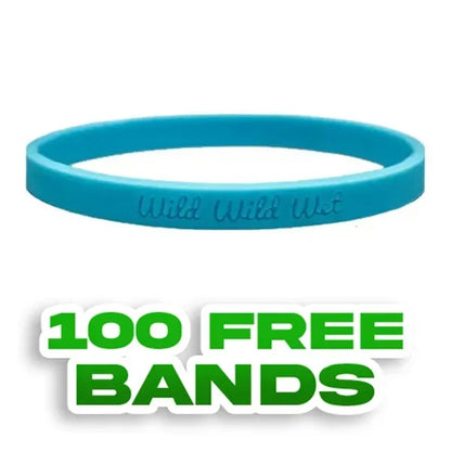 Debossed - 1/4 inch Wristband