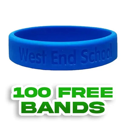 Debossed - 3/4 inch Wristband