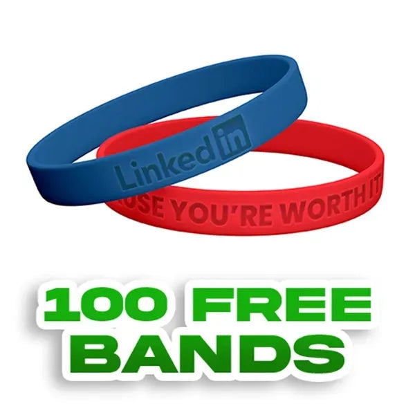 Debossed Silicone Wristband Bracelet-A