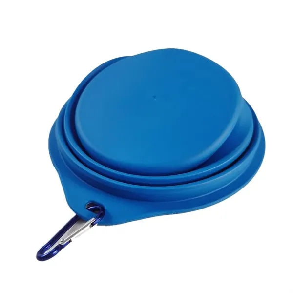 Collapsible Silicone Travel Pet Bowls With Carabiner