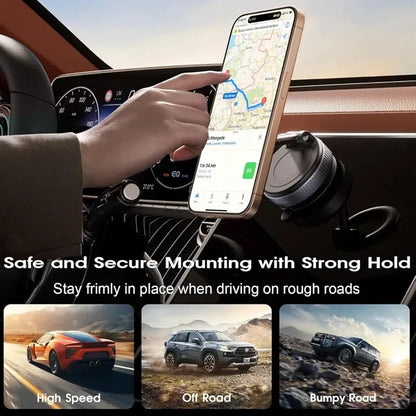 Strong Magnetic Ultra Vacuum Suction Car Phone Holder