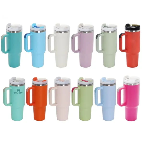 40oz Cup Tumbler with Handle and Straw