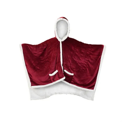 Wearable Heated Shawl Blanket With Pockets