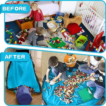 Foldable Quickly Clean Up Toy Drawstring Storage Bag