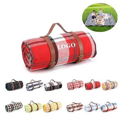 Leather Strap Picnic Mat