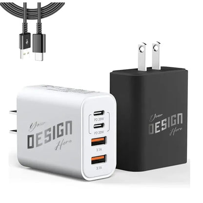 Multi-Port Wall Plug Charger Block 40W