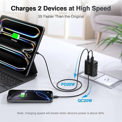 Multi-Port Wall Plug Charger Block 40W