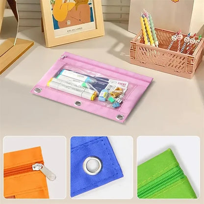 Three-Hole Oxford Cloth Pouch & Organizer