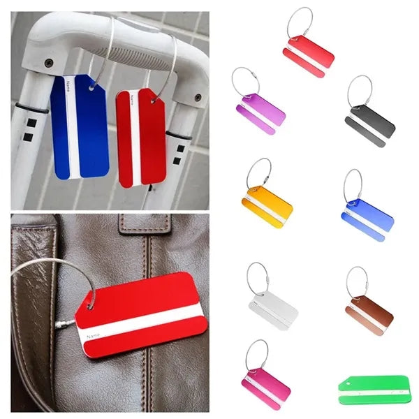 Business Aluminum Alloy Luggage Tag For Travel