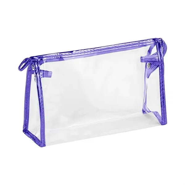 Clear PVC Clutch Bag with Zipper