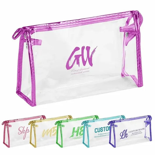 Clear PVC Clutch Bag with Zipper