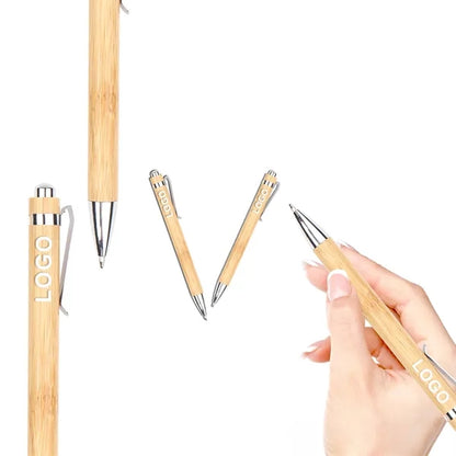 Retractable Ballpoint Bamboo Pen