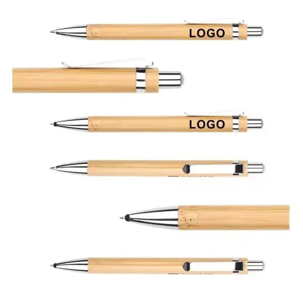 Retractable Ballpoint Bamboo Pen