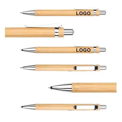 Retractable Ballpoint Bamboo Pen