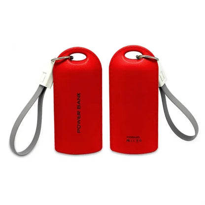 PU Leather Keychain Power Bank
