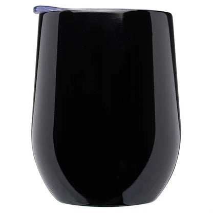 11 Oz. Double Wall Largo Stemless Glass W/ Lid