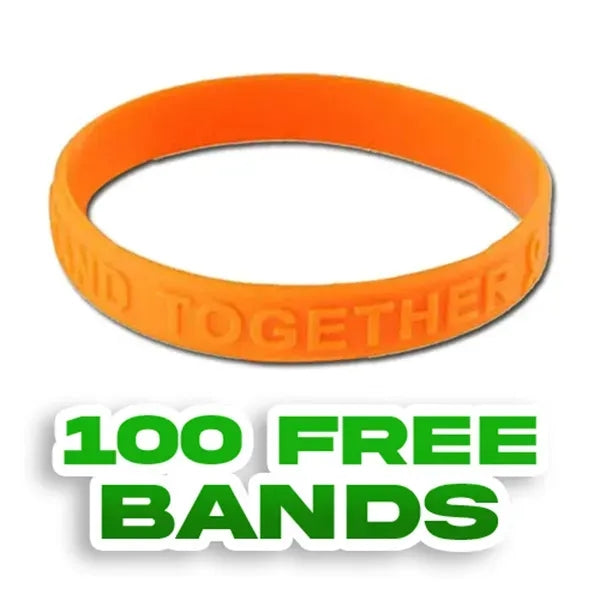 Embossed 1/2 inch Wristband