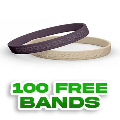 Embossed 1/4 inch Wristband-A