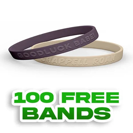 Embossed 1/4 inch Wristband-A