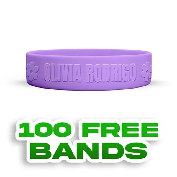 Embossed 3/4 inch Wristband