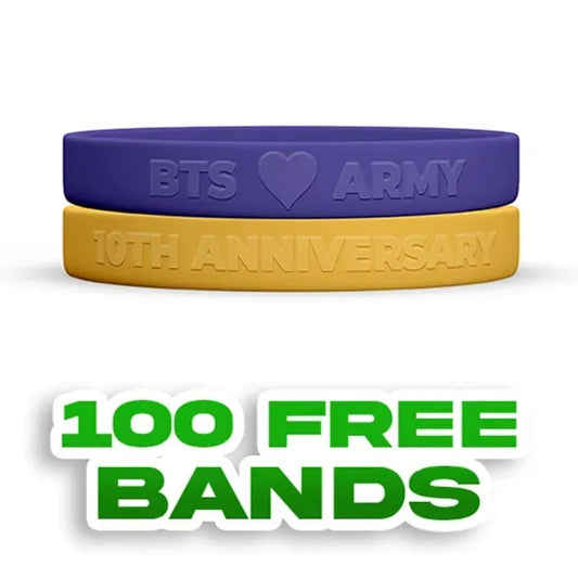 Custom Embossed Silicone Wristbands-A