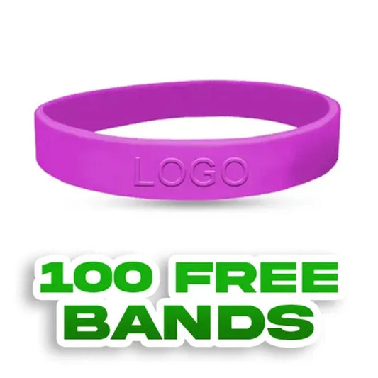 Custom Embossed Silicone Wristbands-AA