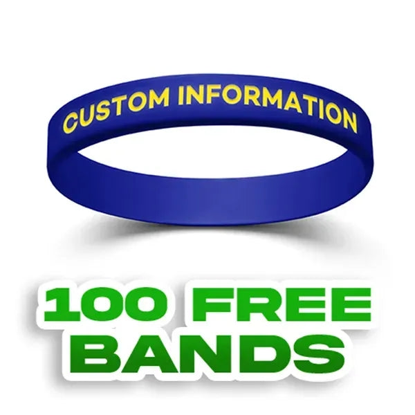 Colorfilled Silicone Wristband Bracelet