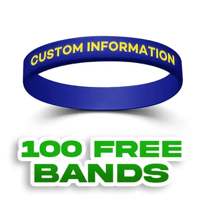 Colorfilled Silicone Wristband Bracelet