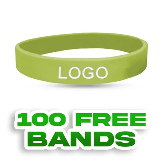 Colorfilled Silicone Wristband Bracelet-H
