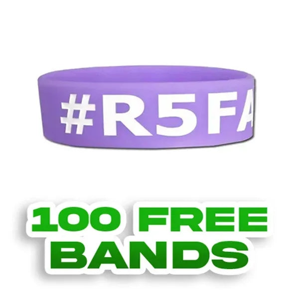 3/4 inch Color Filled Debossed Wristband