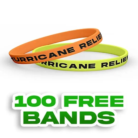 1/4" Debossed Color Filled Wristband-A
