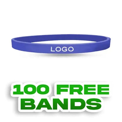 1/4" Debossed Color Filled Wristband-H