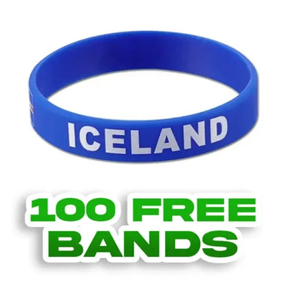 1/2 inch Embossed Printed Wristband